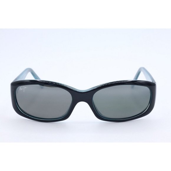 Maui Jim Punchbowl MJ 219-03 Rectangle Black Polarized Sunglasses Gray Lenses - Picture 2 of 7